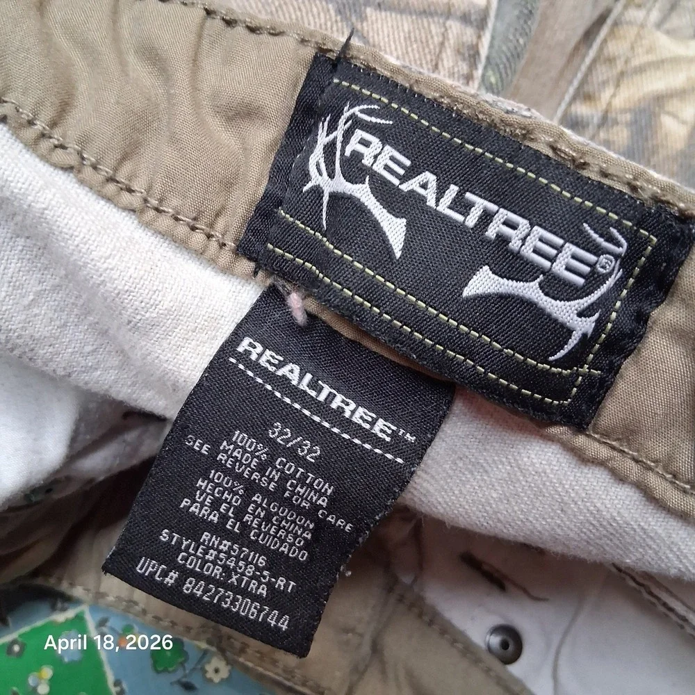 Realtree‎ Camouflage Hunting Jeans Size 32x32 Woodland Camo